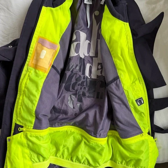 Stella McCartney for Adidas Purple Tailored Ski Trench Jacket Coat - Picture 4 of 7